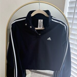 Adidas Navy Jacket with White Accents